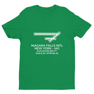 iag niagara falls ny t shirt, Green