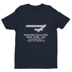iag niagara falls ny t shirt, Navy