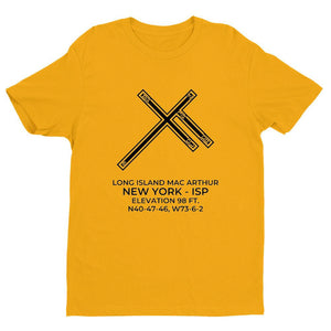 isp new york ny t shirt, Yellow
