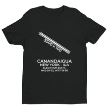 Load image into Gallery viewer, iua canandaigua ny t shirt, Black