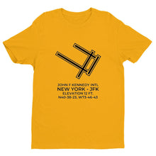 Load image into Gallery viewer, jfk new york ny t shirt, Yellow