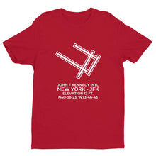 Load image into Gallery viewer, jfk new york ny t shirt, Red