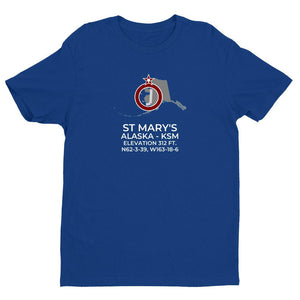 KSM facility map in ST MARY'S; ALASKA, Royal Blue
