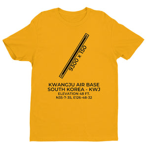 KWANGJU AIR BASE (KWJ; RKJJ) in KWANGJU; SOUTH KOREA (SK) c. pre-2001 T-Shirt
