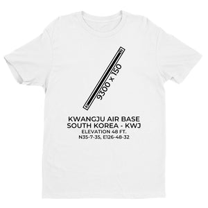 KWANGJU AIR BASE (KWJ; RKJJ) in KWANGJU; SOUTH KOREA (SK) c. pre-2001 T-Shirt