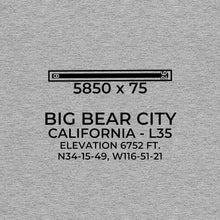 Load image into Gallery viewer, l35 big bear city ca t shirt, Gray