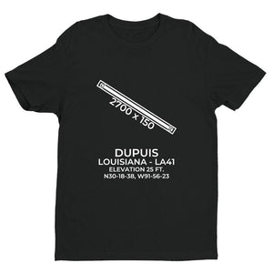 la41 breaux bridge la t shirt, Black