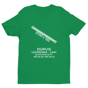 la41 breaux bridge la t shirt, Green