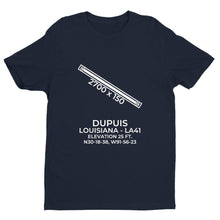 Load image into Gallery viewer, la41 breaux bridge la t shirt, Navy