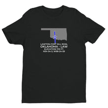 Load image into Gallery viewer, LAW facility map in LAWTON; OKLAHOMA, Black