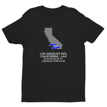 Load image into Gallery viewer, LAX facility map in LOS ANGELES; CALIFORNIA, Black