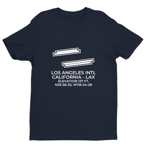 lax los angeles ca t shirt, Navy