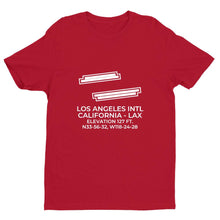 Load image into Gallery viewer, lax los angeles ca t shirt, Red