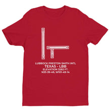 Load image into Gallery viewer, lbb lubbock tx t shirt, Red