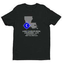 Load image into Gallery viewer, LCH facility map in LAKE CHARLES; LOUISIANA, Black