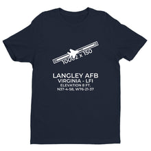 Load image into Gallery viewer, LANGLEY AFB in HAMPTON; VIRGINIA (LFI; KLFI) T-Shirt