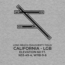 Load image into Gallery viewer, lgb long beach ca t shirt, Gray