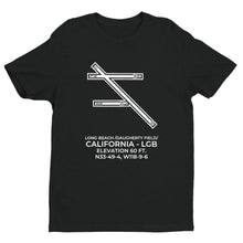 Load image into Gallery viewer, lgb long beach ca t shirt, Black