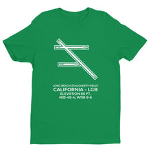 Load image into Gallery viewer, lgb long beach ca t shirt, Green