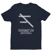 Load image into Gallery viewer, lgb long beach ca t shirt, Navy