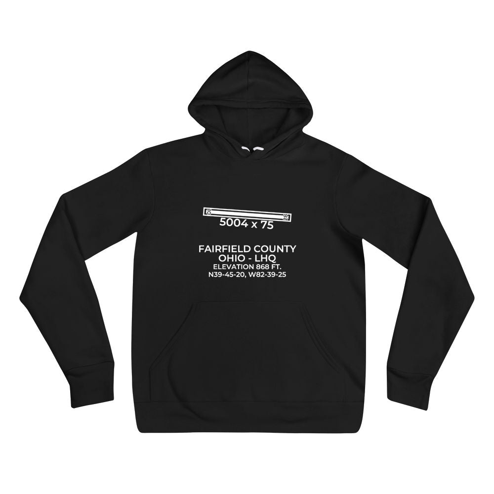 LHQ facility map in LANCASTER; OHIO Hoodie