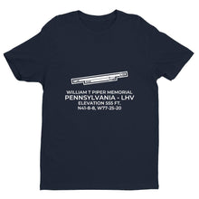 Load image into Gallery viewer, lhv lock haven pa t shirt, Navy