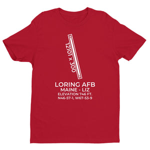 LORING AFB (LIZ; KLIZ) near LIMESTONE; MAINE (ME) c.1990 T-Shirt