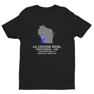 LSE facility map in LA CROSSE; WISCONSIN, Black