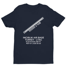Load image into Gallery viewer, INCIRLIK AIR BASE (UAB; LTAG) in ADANA; TURKEY T-Shirt