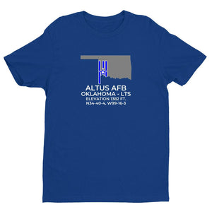LTS facility map in ALTUS; OKLAHOMA, Royal Blue