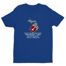 Load image into Gallery viewer, LWA facility map in SOUTH HAVEN; MICHIGAN, Royal Blue