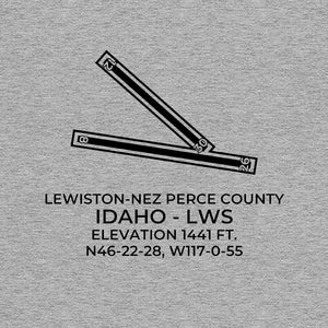 lws lewiston id t shirt, Gray