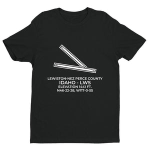 lws lewiston id t shirt, Black