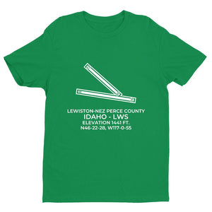 lws lewiston id t shirt, Green