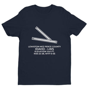 lws lewiston id t shirt, Navy