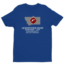 Load image into Gallery viewer, LWT facility map in LEWISTOWN; MONTANA, Royal Blue