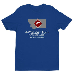 LWT facility map in LEWISTOWN; MONTANA, Royal Blue