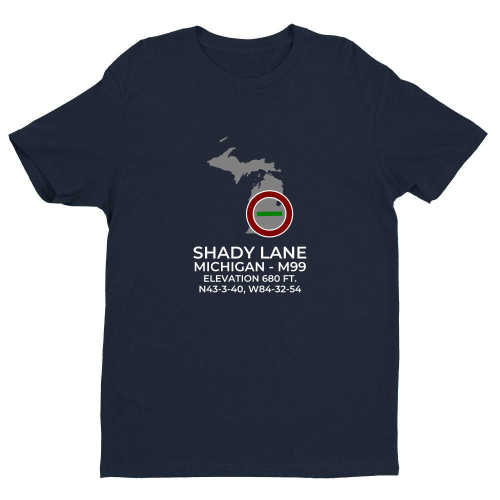 SHADY LANE near ST JOHNS; MICHIGAN (M99) T-Shirt