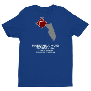 MAI facility map in MARIANNA; FLORIDA, Royal Blue