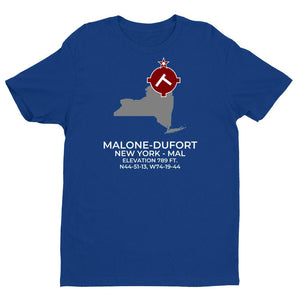 MAL facility map in MALONE; NEW YORK, Royal Blue