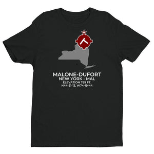MAL facility map in MALONE; NEW YORK, Black