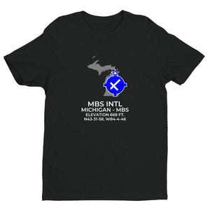MBS facility map in SAGINAW; MICHIGAN, Black