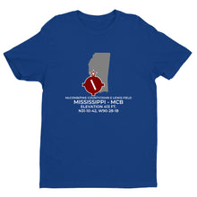 Load image into Gallery viewer, MC COMB/PIKE COUNTY/JOHN E LEWIS FIELD near McCOMB; MISSISSIPPI (MCB; KMCB) T-Shirt