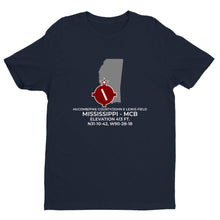 Load image into Gallery viewer, MC COMB/PIKE COUNTY/JOHN E LEWIS FIELD near McCOMB; MISSISSIPPI (MCB; KMCB) T-Shirt