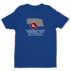 MCK facility map in McCOOK; NEBRASKA, Royal Blue