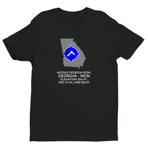 MCN facility map in MACON; GEORGIA, Black