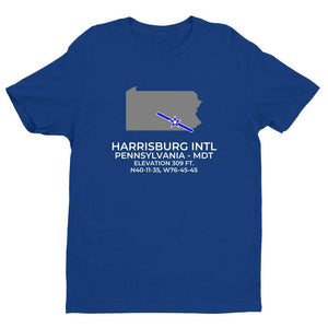 MDT facility map in HARRISBURG; PENNSYLVANIA, Royal Blue