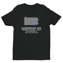 Load image into Gallery viewer, MDT facility map in HARRISBURG; PENNSYLVANIA, Black