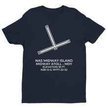 Load image into Gallery viewer, NAS MIDWAY (MDY; PMDY) in MIDWAY ATOLL c.1975  T-Shirt