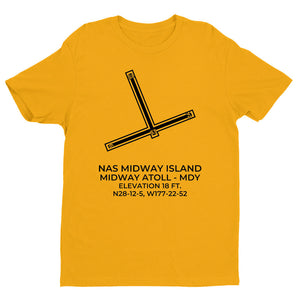 NAS MIDWAY (MDY; PMDY) in MIDWAY ATOLL c.1975  T-Shirt